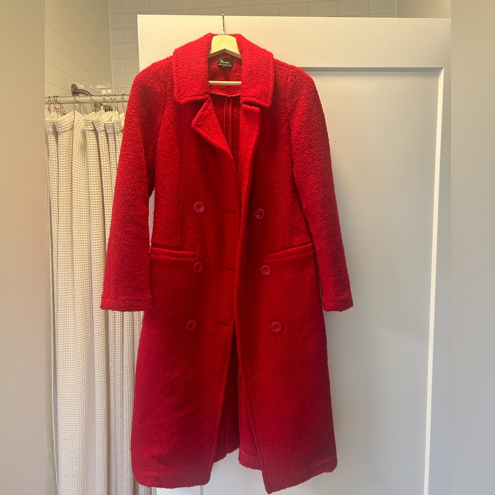 Bardot women’s red coat size US 4/UK 8